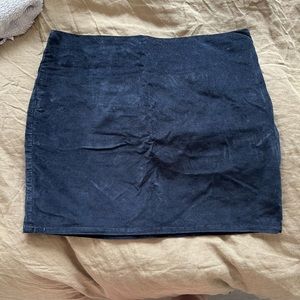 A&F Velvet Mini Skirt